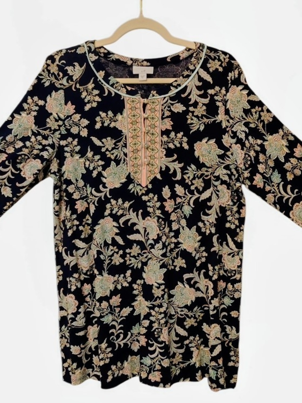 J Jill Piped Paisley Tunic